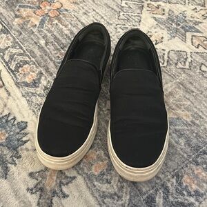 Celine black satin slide on sneakers 36.5